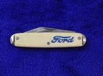 Novelty Ford Script 2 Blade Knife Accessory Oval Truck Galaxie Falcon Bronco. Fixed Price $36.00.