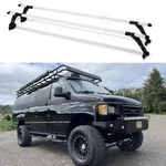 63" Roof Bar Rain Gutters Rack Rails 130LB Capacity Ford E-350 Super Duty Xl. Fixed Price $169.22.