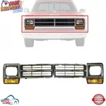 New Grille Headlamp Door / Bezel Left Right 3PC For 1986-1990 Dodge Ramcharger. Fixed Price $256.33.