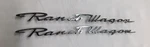 Nos Oem Ford 1963 Fairlane Ranch Wagon Quarter Panel Scripts Emblems Station. Fixed Price $159.00.