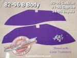 A-arm Dust Shields & Radiator Seals 93-96 Cadillac. Fixed Price $225.00.