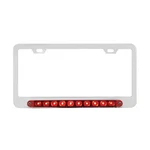 United Pacific 39397 10 Led Stt Light License Plate Frame Chrome Red. Fixed Price $36.36.