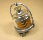 1937 1958 Pontiac Glass Bowl Fuel Filter Assembly W/ Logo & Element, C854444R. Fixed Price $33.00.