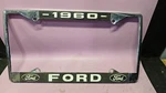 Vintage 1960 Ford Car License Plate Frame Fairlane Galaxie Truck Classic. Fixed Price $39.99.