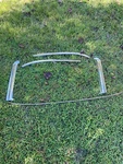 1967 Ford Fairlane 500 4 Door Front Window Windshield Chrome Trim Set Used. Fixed Price $175.00.