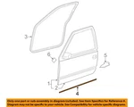 Gm Oem 00-07 Escalade Front Door Components-lower W'strip 15758049. Fixed Price $81.51.