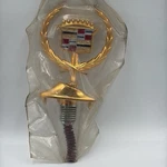 Cadillac Gold Hood Ornament Crest Emblem Rigid Mount Vintage New. Fixed Price $42.75.