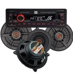 Jbl Single Din Bluetooth MP3 Usb Digital Media Car Radio + 4X 5.25" Speaker. Fixed Price $104.99.