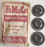 Nos 1959 Ford Fairlane Galaxie Rear Leaf Spring Anti-squeak Inserts (X3), New. Fixed Price $29.50.
