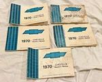 1970 Chevelle Owner's Manuals Lot Of 5 Operating Books Ss 2ND & 3RD. Fixed Price $128.49.