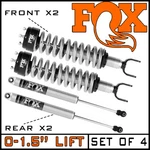 Fox Performance 2.0 Coilover Front Rear Shocks Fit 2006-2018 Ram 1500 4WD 0-1.5". Fixed Price $1449.95.