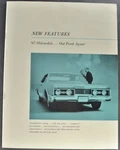1967 Oldsmobile Sales Training Brochure Cutlass 442 98 Delmont 88 Excellent Orig. Fixed Price $24.95.