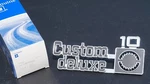 Nos Gm 1975-80 Chevy Custom Deluxe 10 Emblem Nameplate Square Body Obs 14016633. Fixed Price $135.00.