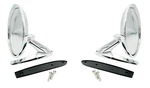 Pair Chrome Exterior Rear View Side Mirrors 1964-1966 Ford Mustang. Fixed Price $109.95.
