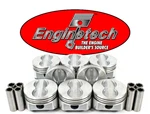 4.00" Bore Flat Top Pistons W/ Pins For Chevrolet Sbc 350 Std 020 030 040 060. Fixed Price $132.22.