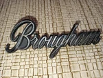 Vintage Chrysler Brougham Name Emblem Badge 3810 287 31025. Fixed Price $15.00.
