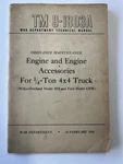 Wwii 1944 Tm 9-1803A Jeep Engine Manual Willys Mb Ford Gpw War Dept. Fixed Price $69.40.