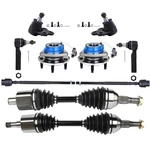 Front Tie Rod End Wheel Hub Bearing Cv Axle Shaft For 2005-2009 Buick Lacrosse. Fixed Price $196.93.