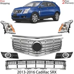 Front Grille Assembly & Headlight Kit For 2013-2016 Cadillac Srx. Fixed Price $450.00.