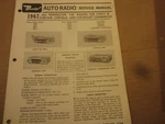 1967 Chevy Ii Chevelle Corvair Commercial Bendix Am Radio Service Manual. Fixed Price $9.50.