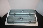 Pontiac Cal-custom Vintage Finned Aluminum Valve Covers 40-2200 (300). Fixed Price $148.00.