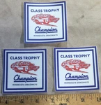 Minnesota Dragways Class Trophy Window (3) Vinyl Decal Sticker Vintage Racing. Fixed Price $22.50.