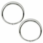 311-941-177 Chrome Headlight Rims X2 Bug 67-79, Bus 68-79, T3 64-73 Empi 00-9479. Fixed Price $49.21.