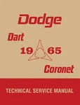1965 Dodge Dart Coronet Technical Service Manual. Fixed Price $69.00.