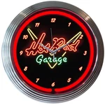 New Hot Rod Car Garage Shop Neon Clock Sign Wall Lamp Light Man Cave Open. Fixed Price $79.99.