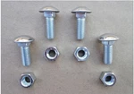 4 Nice Looking Old School Bumper Bolts/nuts! Early Ford & Mercury Etc. Fixed Price $21.99.