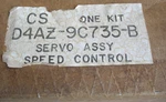 New Nos Ford 1974 Speed Control Servo Assembly D4AZ - 9C735. Fixed Price $79.99.