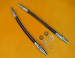 Triumph TR4A TR5 TR6 (64-76)REAR Brake Hoses Pair + Locking Nuts -GBH177, GBH178. Fixed Price $32.30.