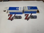 Nos Gm 1968 Camaro Z28 Fender Emblems Pair 3947011 3943255. Fixed Price $169.99.