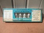 Vintage "national" Brand '55-63 Ford, Mercury Remanufactured Spark Plugs. Fixed Price $15.95.