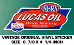 Nhra Lucas Oil Drag Racing Series - Vintage Original Vinyl Decal Sticker. Fixed Price $7.95.