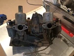 Su Carbs AUC863 Pair W Manifold Bugeye Sprite Austin Healey. Fixed Price $289.00.