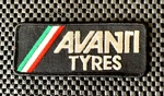 Avanti Tyres Embroidered Sew Only Patch Studebaker Tires Bridgestone 5" X 2". Fixed Price $18.99.