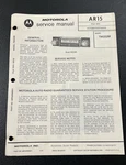 Original Motorola Model TM332M Service Manual AR15 File 1972. Fixed Price $13.45.