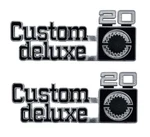 Oer Front Fender "custom Deluxe 20" Emblem Set 1975-1980 Chevy Pickup Trucks. Fixed Price $109.98.