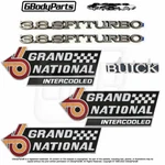 1987 Grand National Intercooled Buick 3.8 Sfi Turbo Hood Fender Trunk Emblem Set. Fixed Price $499.95.