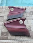 1966-1967 Dodge Charger Roof Sail Door Panel Trunk Trim Rear Red. Fixed Price $324.95.