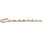 "commander" Script In Chrome 1964-1966 Studebaker. Fixed Price $48.30.