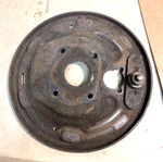 1965 1966 & Other Ford Mustang V8 Lug Lh 10" Front Brake Backing Plate 47707. Fixed Price $27.55.