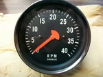 Nos Vintage 0-4000 Rpm Stewart Warner 3/8" Mechanical Tach 6680-00-844-3399. Fixed Price $69.95.