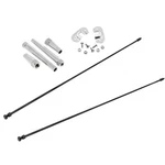 Black Radiator Support Rod Kit With Brackets, Fits 1928-31 Ford. Fixed Price $67.99.
