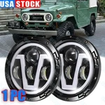 2X 7'' Round Drl Led Headlights For Toyota Land Cruiser FJ40 FJ60 J80 1965-1985. Fixed Price $49.20.