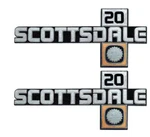 Oer Front Fender "scottsdale 20" Emblem Set For 1981-1988 Chevy Pickup Trucks. Fixed Price $99.98.