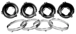 New! 1964 -1969 Chevelle Camino Gto Headlamp Mount Buckets & Rings Set Of 8. Fixed Price $96.95.
