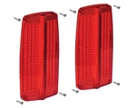 1966 Fairlane Taillight Lenses Lh-rh Pair Sedan Solid Red New. Fixed Price $109.90.
