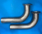 Shorty Exhaust Header Pipe Block Hugger 2.5" 14 Ga. For Chevy 265-400 Sbc. Fixed Price $94.59.